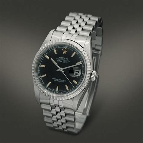 rolex datejust ref 16220 quadrante nero|rolex datejust 16220 for sale.